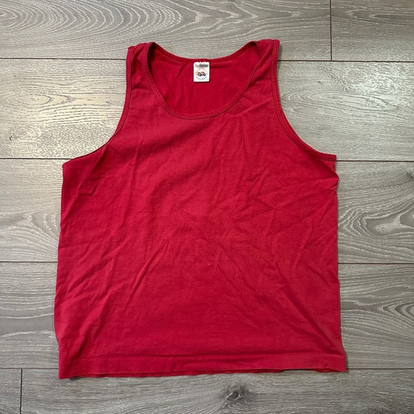90s Vintage Fruit of the Loom Blank Tank Top Shirt - Picture 1 of 3